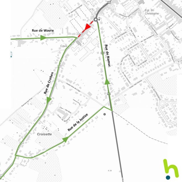Archivé: Travaux rues de Wavre et de Crehen