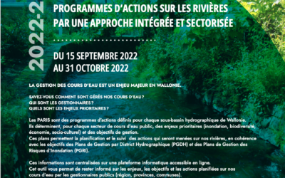 Avis d’Enquête Publique : Projets de Programmes d’Actions sur les Rivières