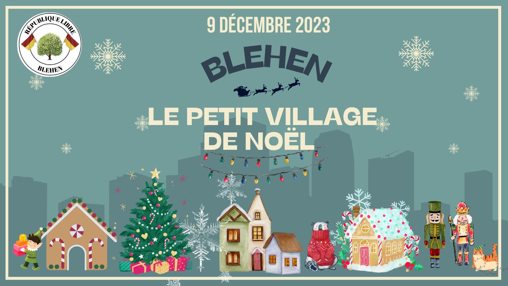 Petit village de Noël à Blehen