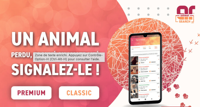 L’application mobile Animal Search