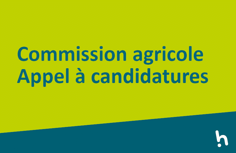 Archivé: Appel à candidatures – Commission agricole