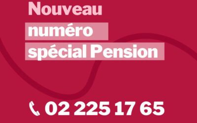 Changement du numéro de téléphone spécial pension